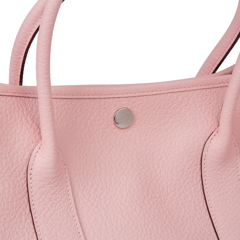 2015 Hermès Rose Sakura Vache Country Leather Garden Party 36cm at ...