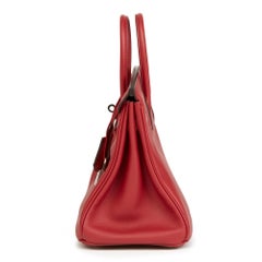 2015 Hermès Rouge Grenat Swift Leather Birkin 25cm