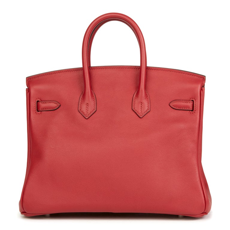 2015 Hermès Rouge Grenat Swift Leather Birkin 25cm at 1stDibs | hermes ...