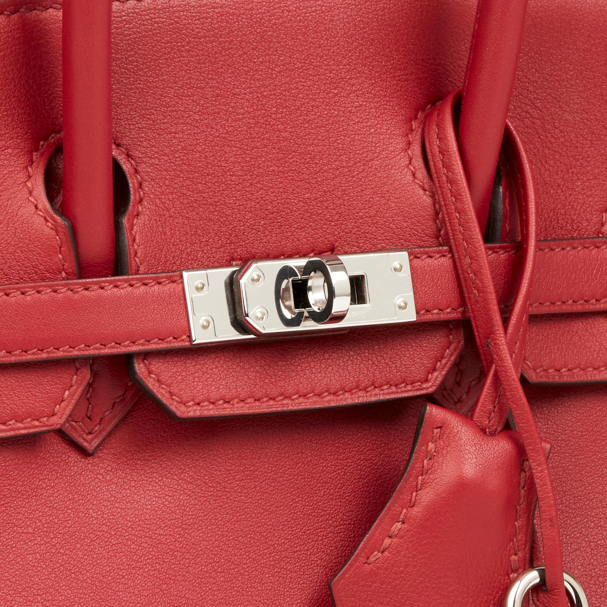 Red 2015 Hermès Rouge Grenat Swift Leather Birkin 25cm
