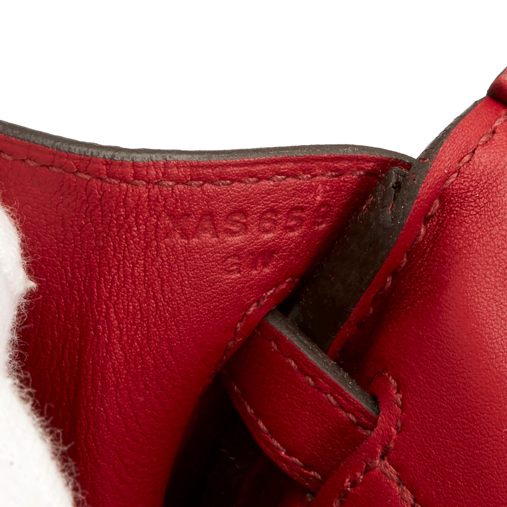 Women's 2015 Hermès Rouge Grenat Swift Leather Birkin 25cm