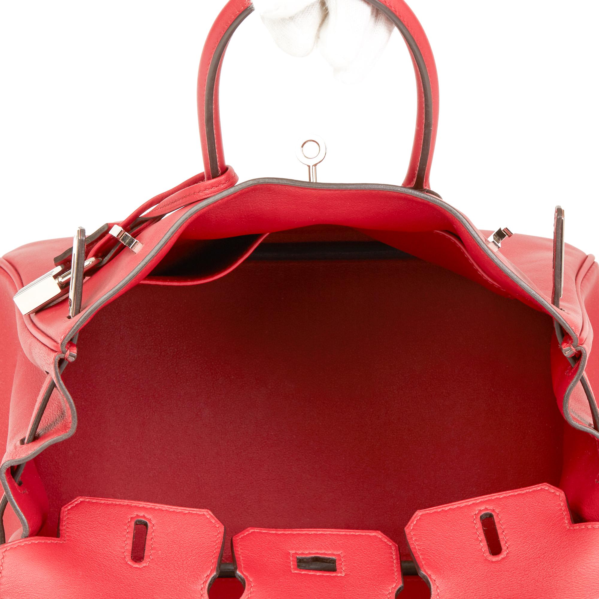 2015 Hermès Rouge Grenat Swift Leather Birkin 25cm 1