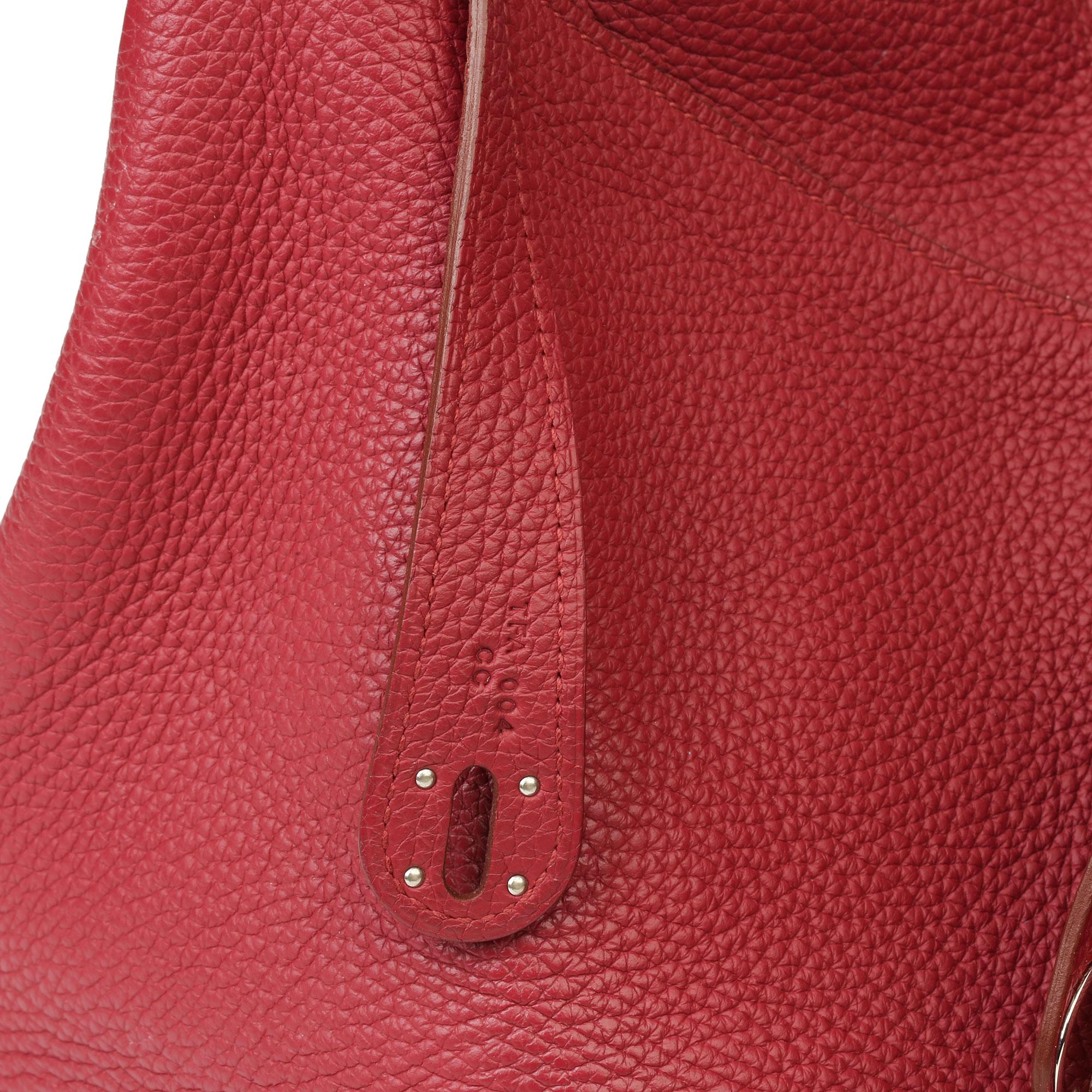 2015 Hermès Rubis Clemence Leather Lindy 34cm 5