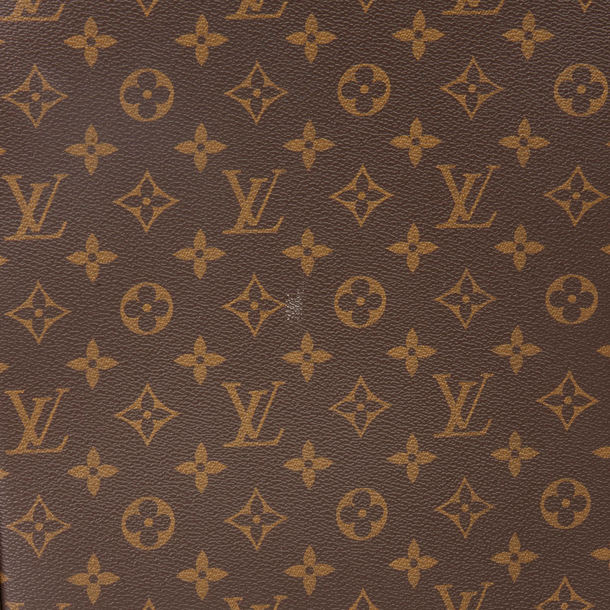 2015 Louis Vuitton Brown Monogram Coated Canvas Pegase 50  7