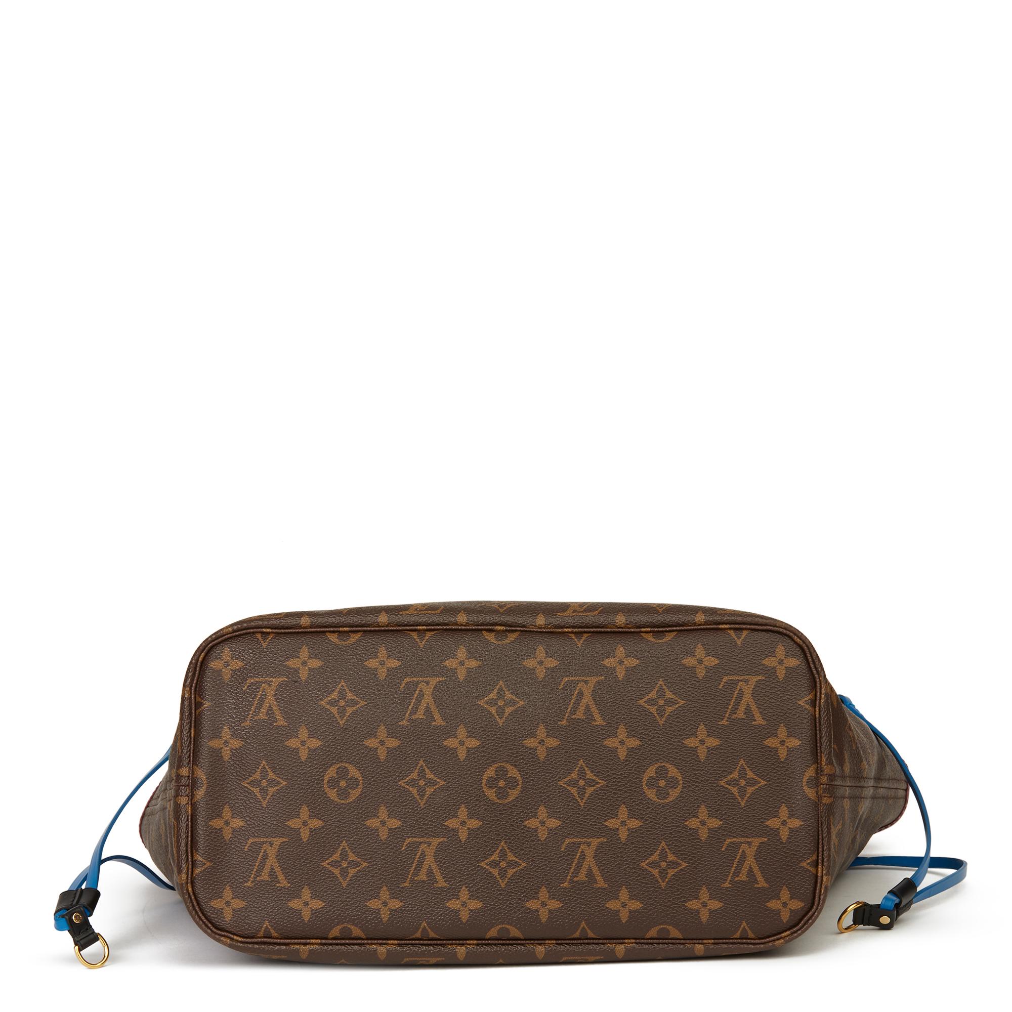 2015 Louis Vuitton Brown Monogram Coated Canvas Totem Neverfull MM 1