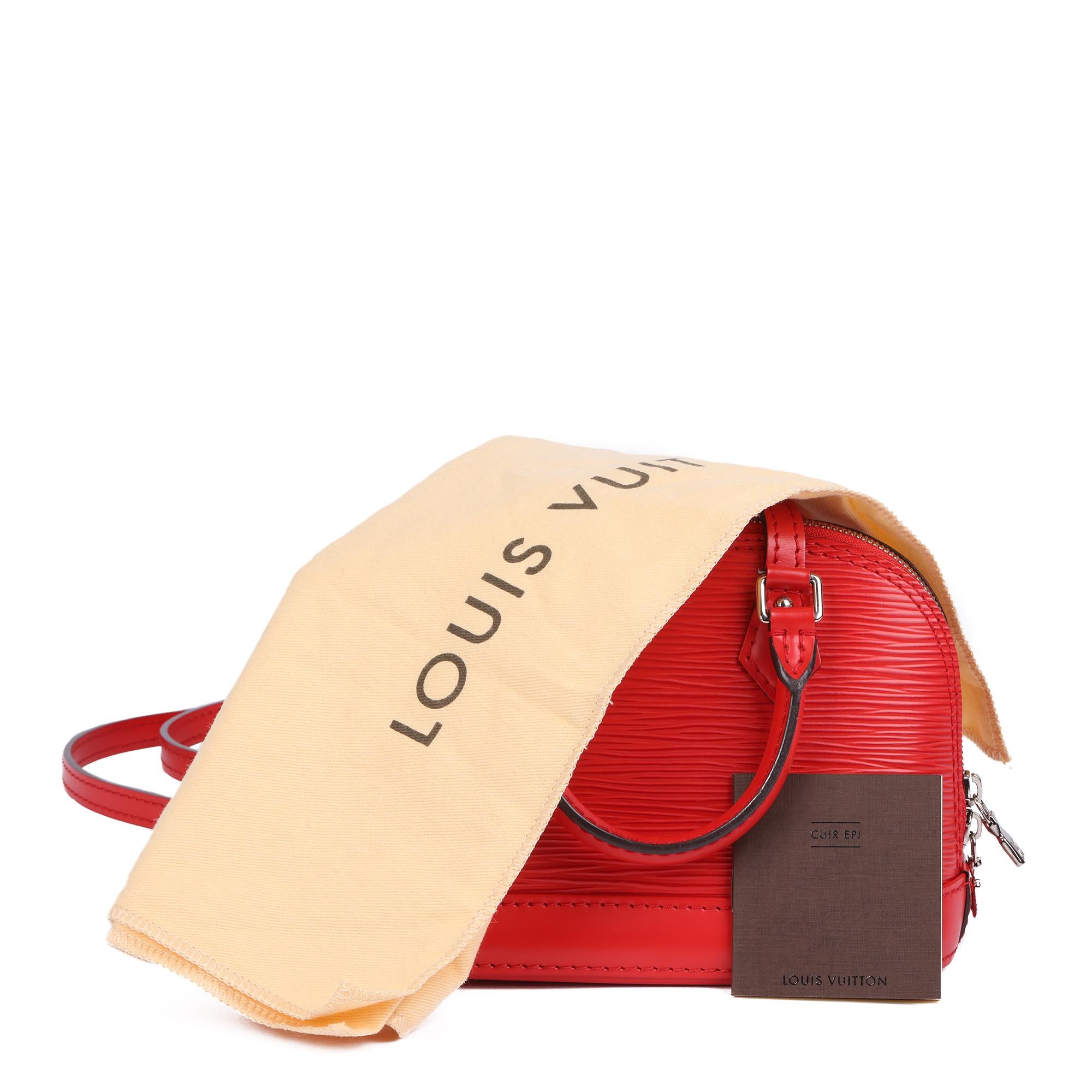 2015 Louis Vuitton Coquelicot Epi Leather Nano Alma 2