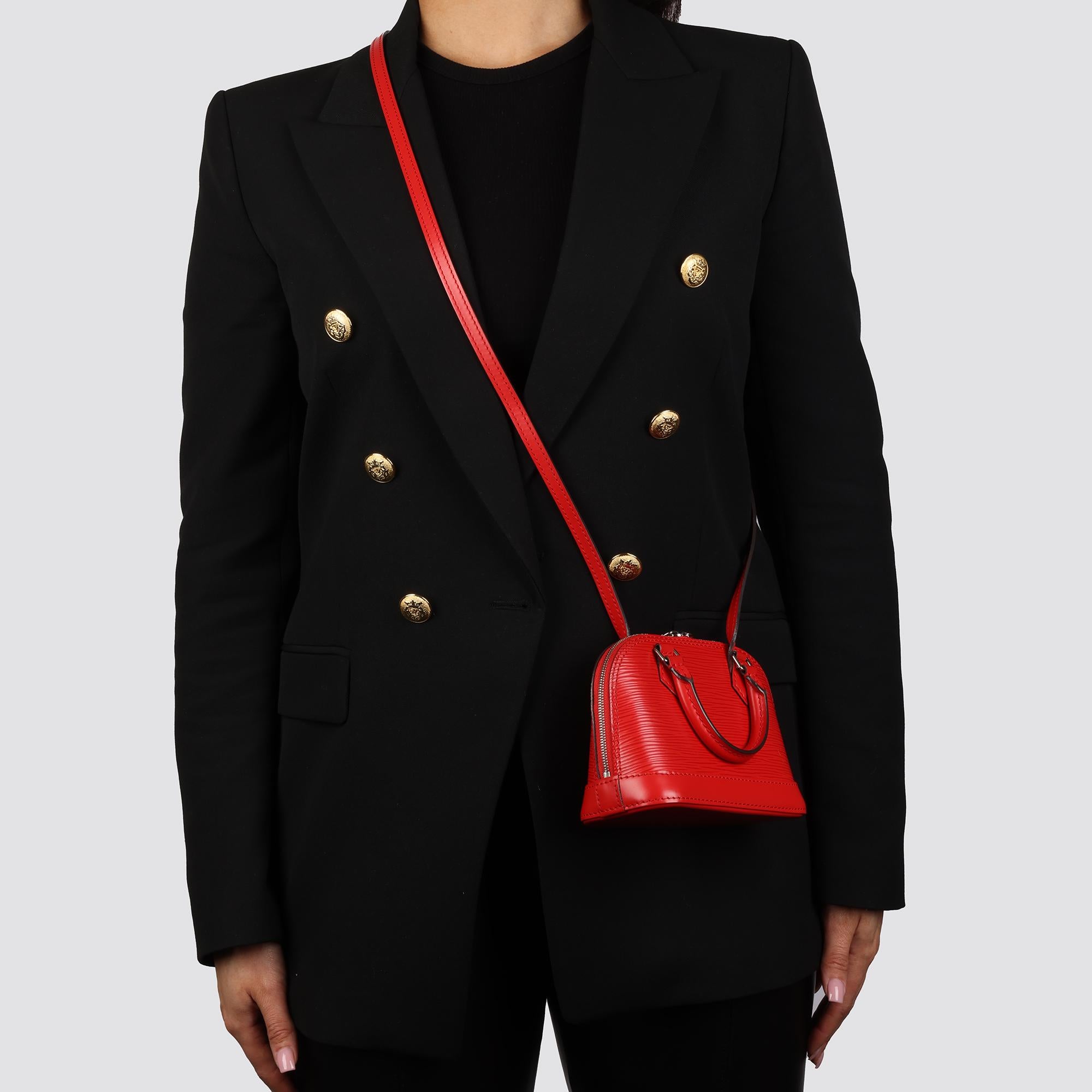 2015 Louis Vuitton Coquelicot Epi Leather Nano Alma 3