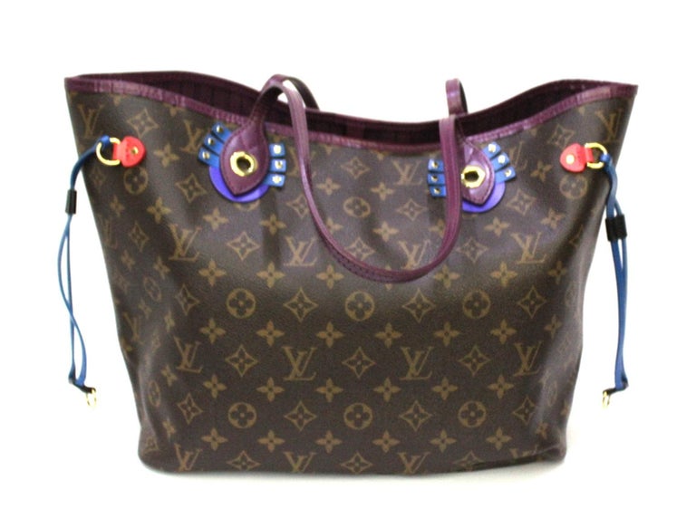 Louis Vuitton Navy Blue Epi Leather Neverfull MM Tote Bag at 1stDibs