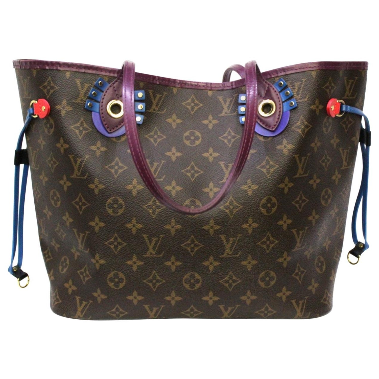 Louis Vuitton Rare Palm Springs Jungle Dots Neverfull MM Tote with Pouch  42lk31s For Sale at 1stDibs