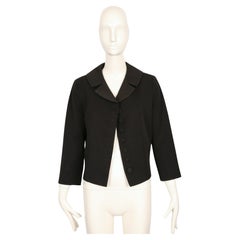 2015 MARGIELA by JOHN GALLIANO black gabardine RUNWAY jacket