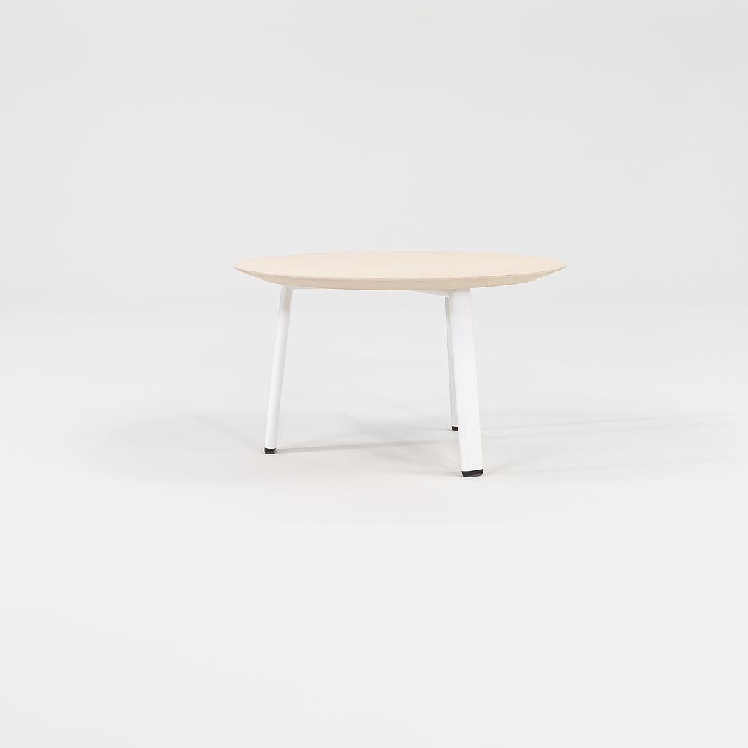 Modern 2015 Pair of Allermuir Sunda 2 White Wood Side / End Tables by Allermuir Design For Sale