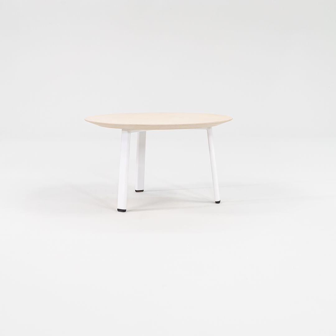 American 2015 Pair of Allermuir Sunda 2 White Wood Side / End Tables by Allermuir Design For Sale