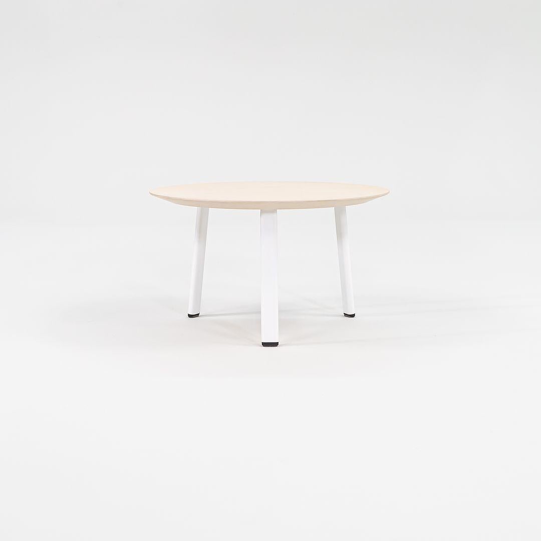 2015 Pair of Allermuir Sunda 2 White Wood Side / End Tables by Allermuir Design In Good Condition For Sale In Philadelphia, PA