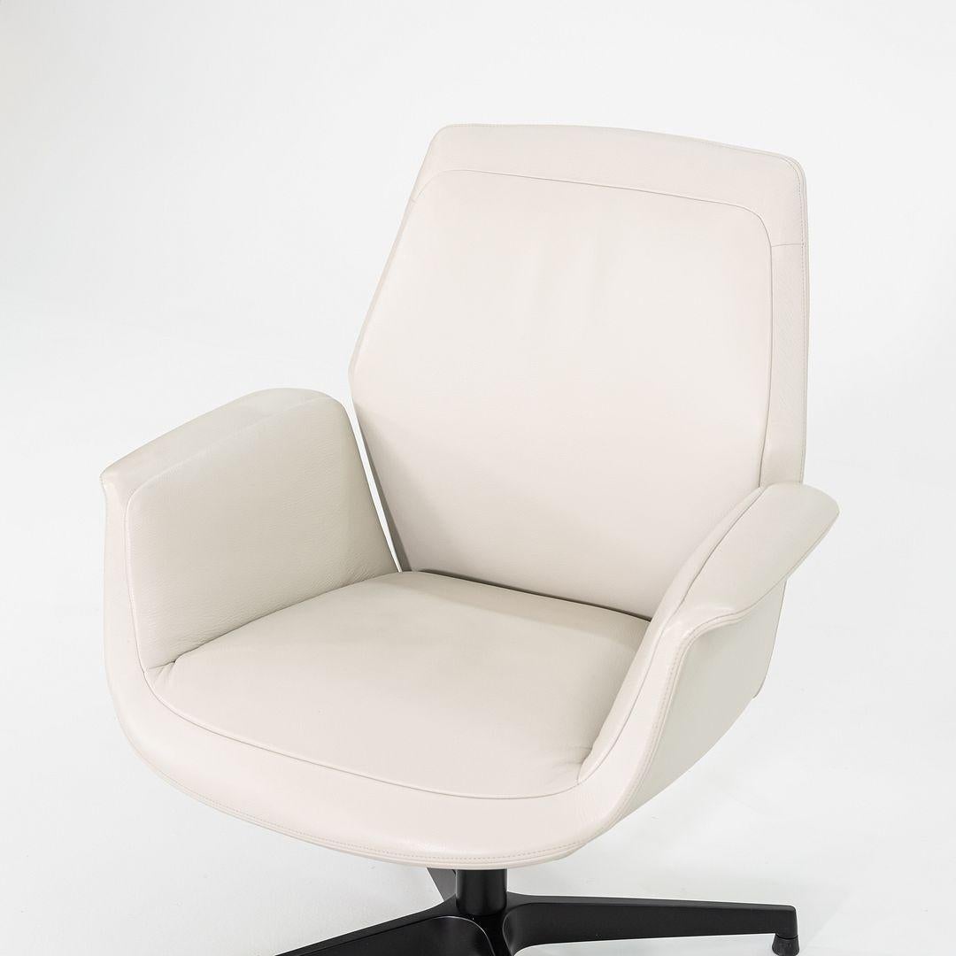 2015 Pair of Jean-Marie Massaud for Poltrona Frau Downtown Arm Chairs in Leather For Sale 4