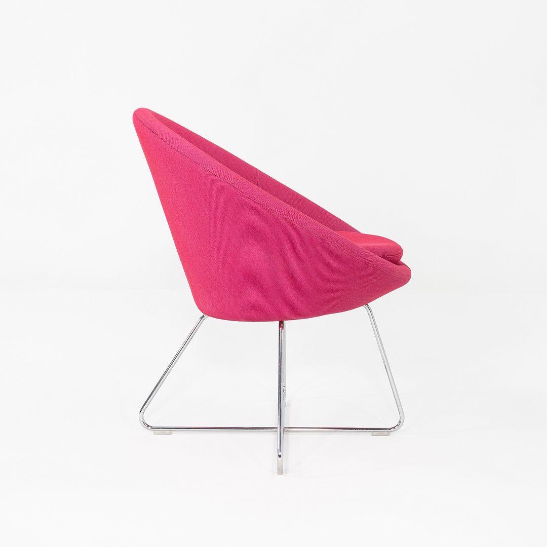 2015 PearsonLloyd for Allermuir Conic Lounge Chair in Pink Fabric 6x Available For Sale 5