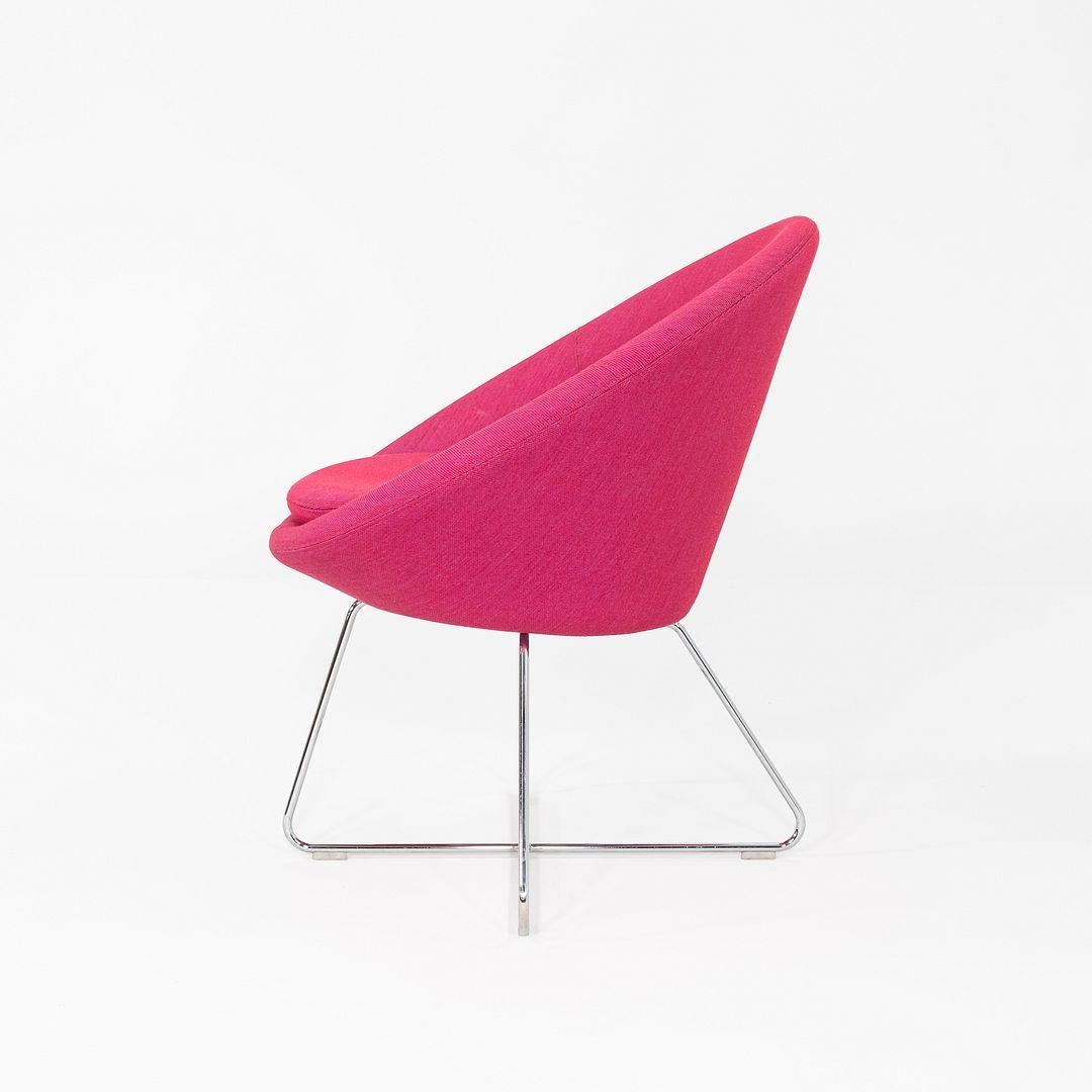 Modern 2015 PearsonLloyd for Allermuir Conic Lounge Chair in Pink Fabric 6x Available For Sale