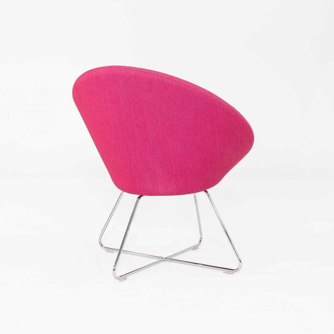 Contemporary 2015 PearsonLloyd for Allermuir Conic Lounge Chair in Pink Fabric 6x Available For Sale