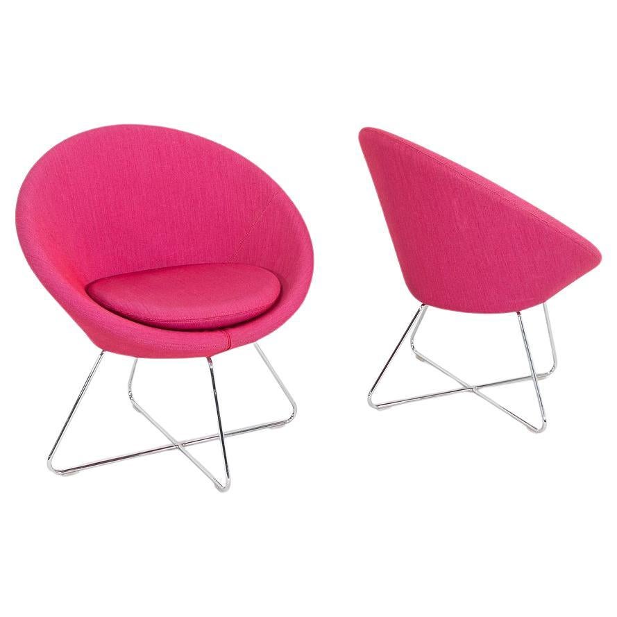 2015 PearsonLloyd for Allermuir Conic Lounge Chair in Pink Fabric 6x Available