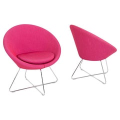 2015 PearsonLloyd for Allermuir Conic Lounge Chair in Pink Fabric 6x Available