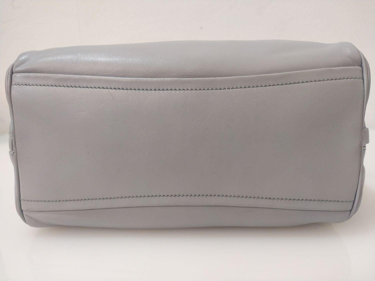 Gray 2015 Prada Grey Calf Leather Bag
