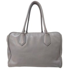 2015 Prada Grey Calf Leather Bag