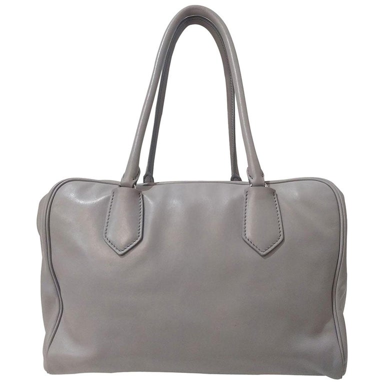 2015 Prada Grey Calf Leather Bag at 1stDibs | prada 2015 bag, mint green prada  bag, prada bag 2015