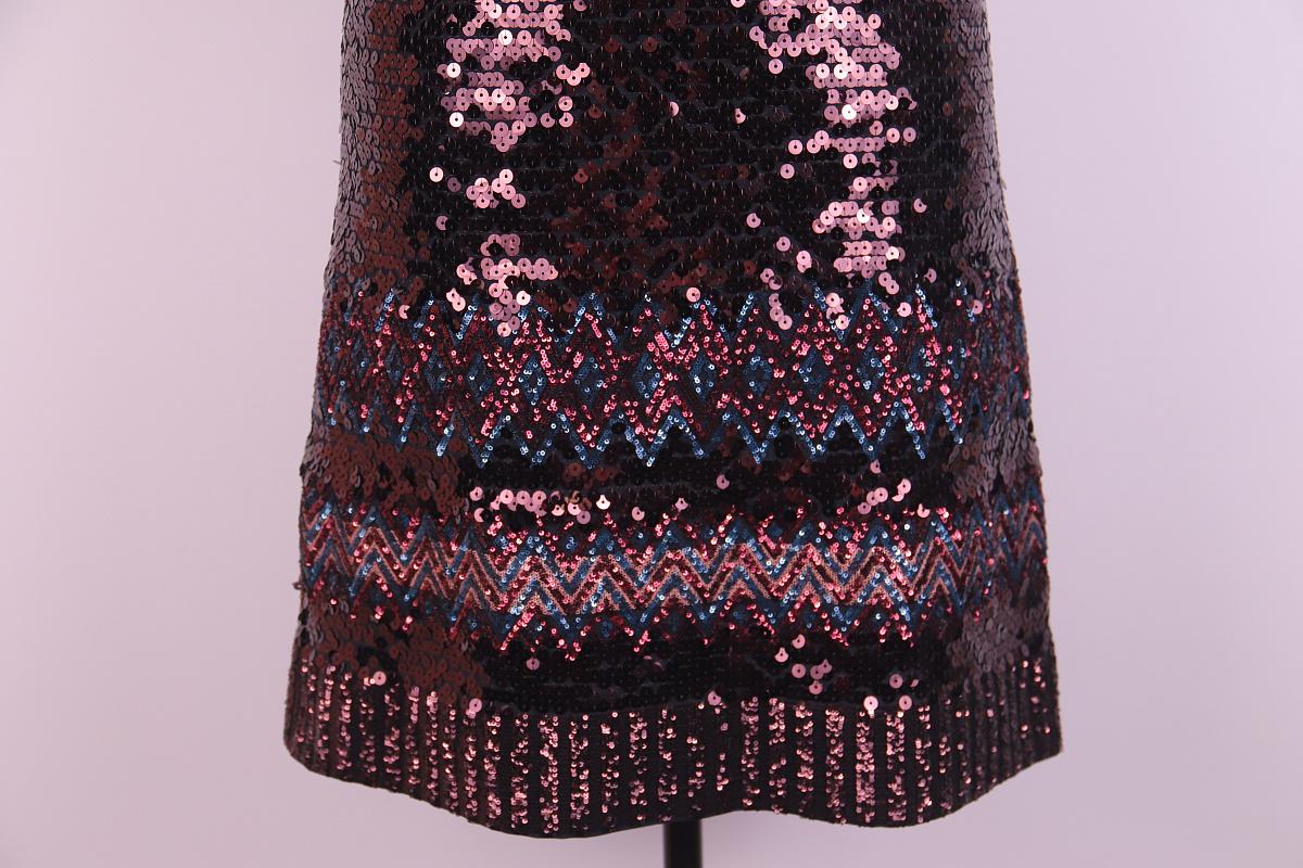 Women's 2015 Raf Simons for Christian Dior Embroidered Sequin Evening Dress, Pre-Fall For Sale
