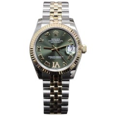 Used 2015 Rolex Datejust Midsize 178273 18 Karat Gold and Steel Diamond VI