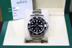 2015 Rolex Submariner Ceramic 116610 Black Stainless Steel with Box and Papers