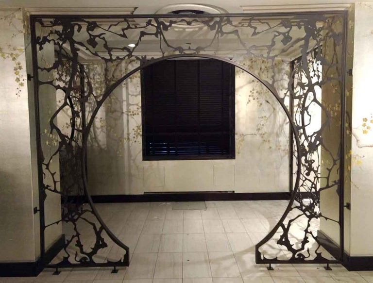 2015 Sculptural Steel Arched Room Divider La Chine at NYC Waldorf