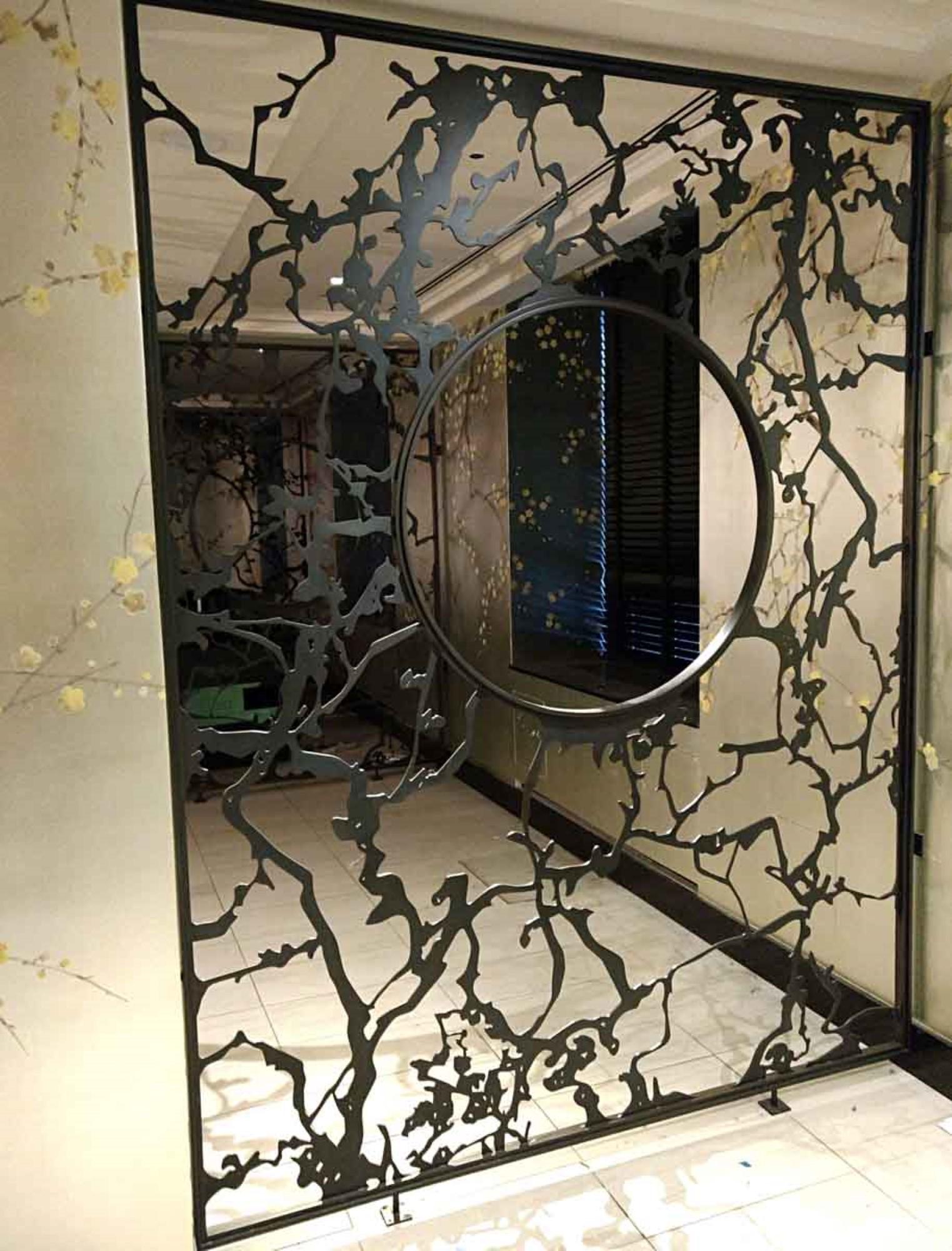 2015 Sculptural Steel Screen Room Divider La Chine at NYC Waldorf Astoria Hotel 5