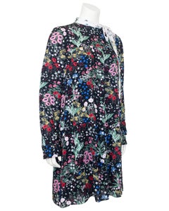 2015 Valentino Floral Pattern Silk Dress