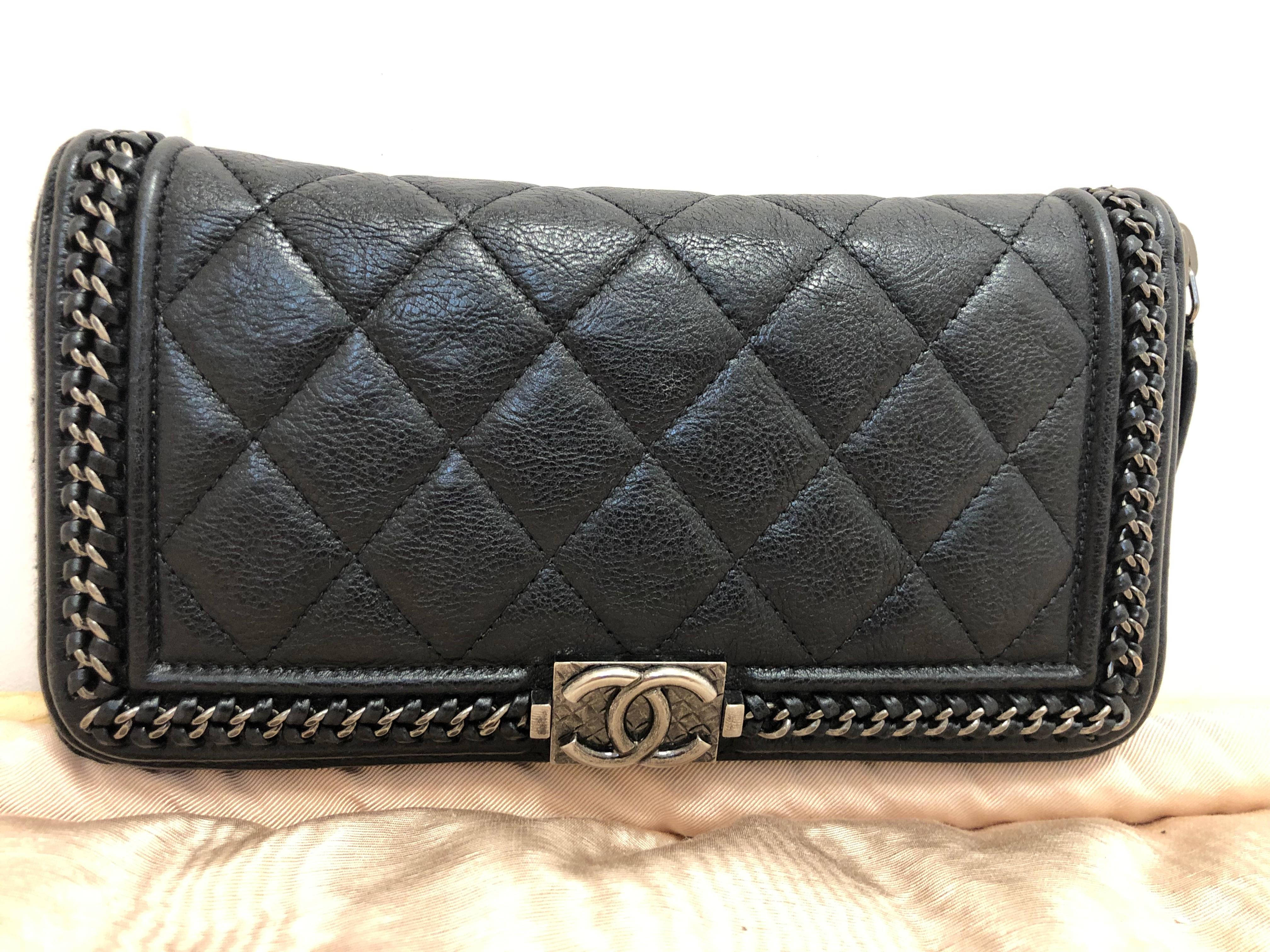 2016-17 Limited Edition Black Boy Chanel Long Wallet/Clutch Series 22 2