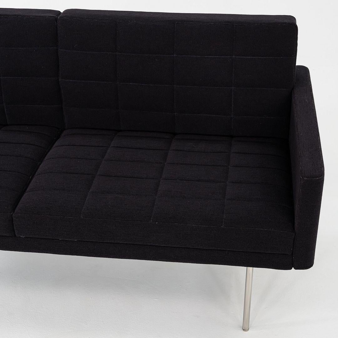 Acciaio 2016 BassamFellows per Geiger Tuxedo Component Lounge Settee Sofa in tessuto. in vendita