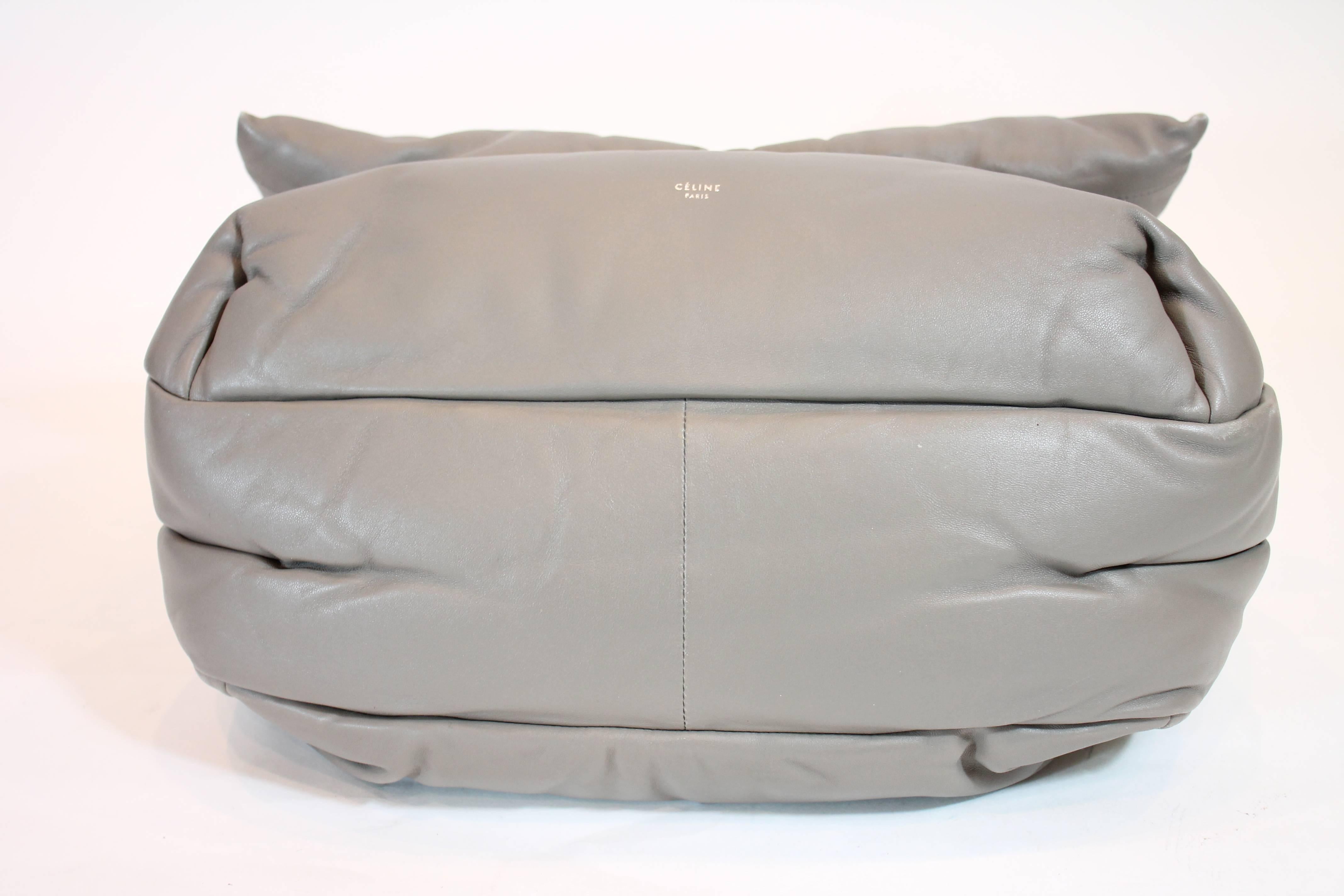 Gray Celine 2016 Cartable Pillow Bag