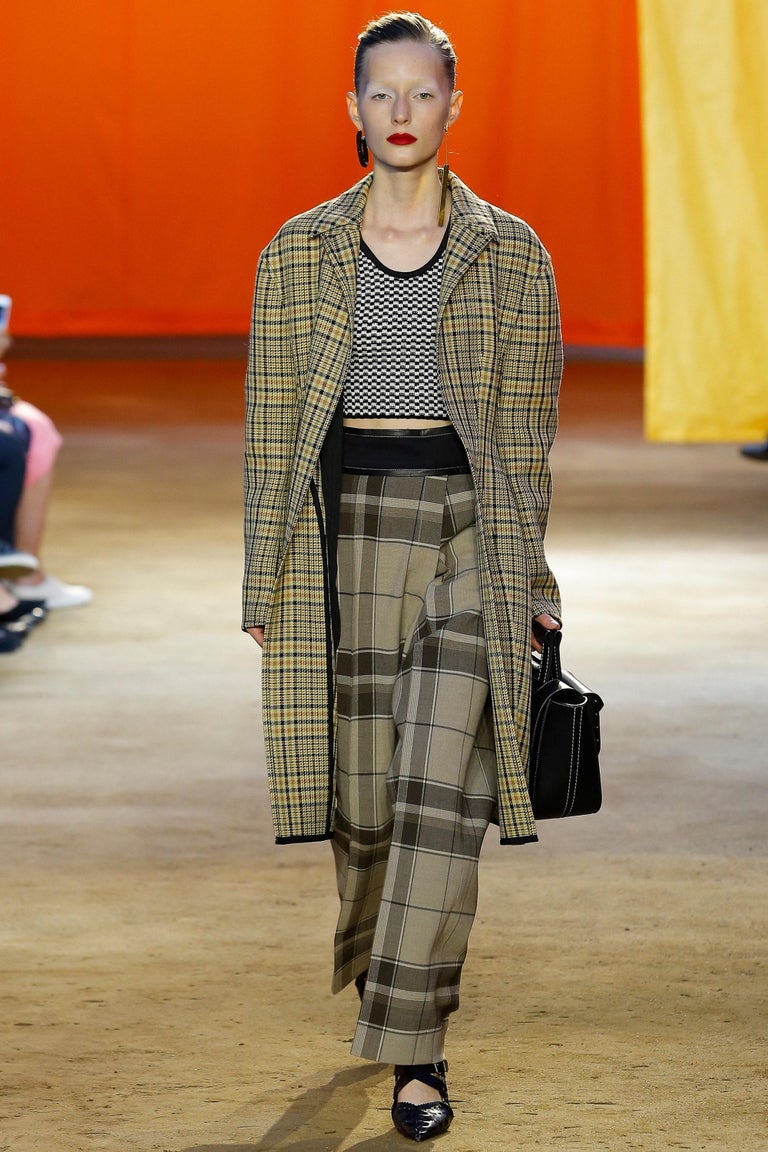 2016 CELINE by PHOEBE PHILO plaid runway pants with wrap waist- new For ...