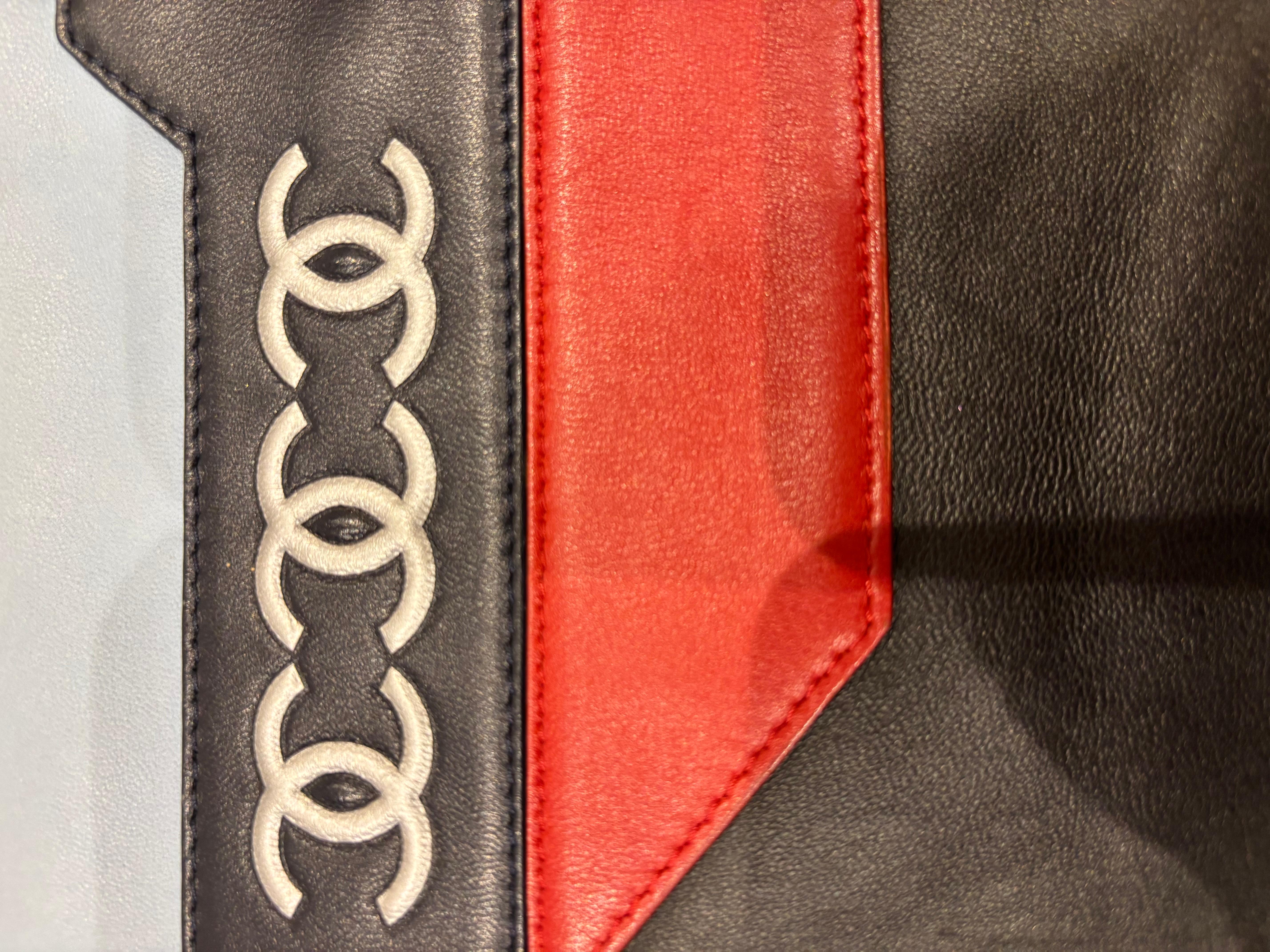Femenino o masculino 2016 CHANEL Airline Bolsa de piel de cordero multicolor/ Funda para IPad/Clutch c/Certificado de intrusión en venta