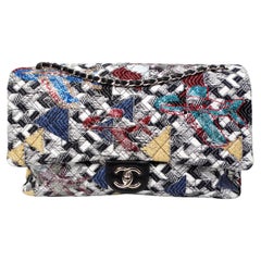 2016 Chanel Airlines Tweed Strass Stras XXL Klappentasche