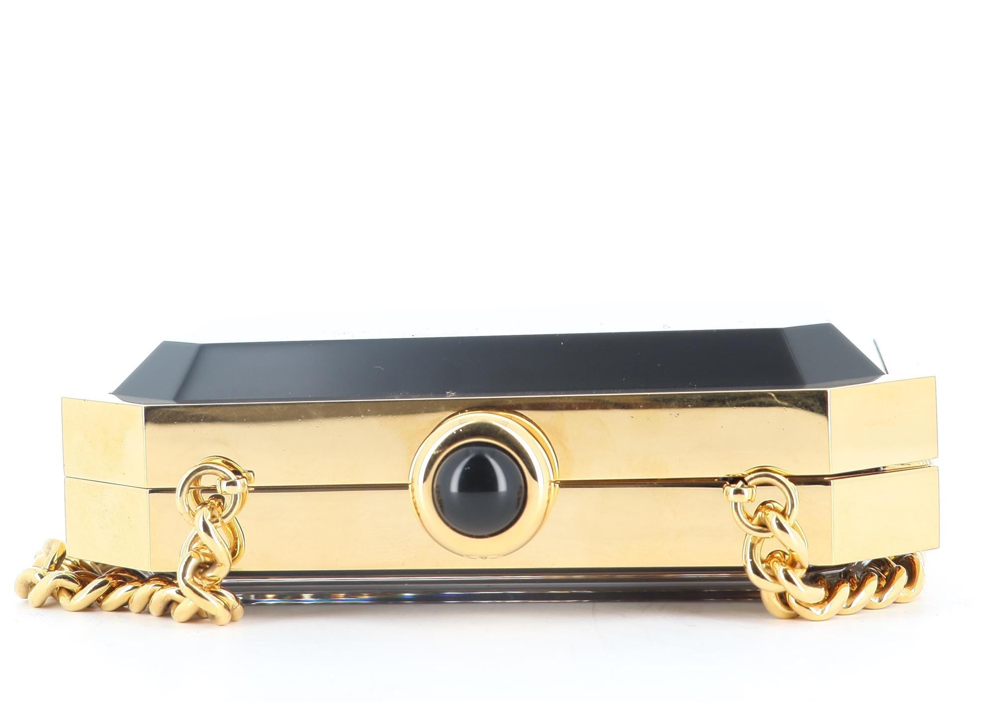 2015 Chanel Premiere Golden Minaudière in vendita 1