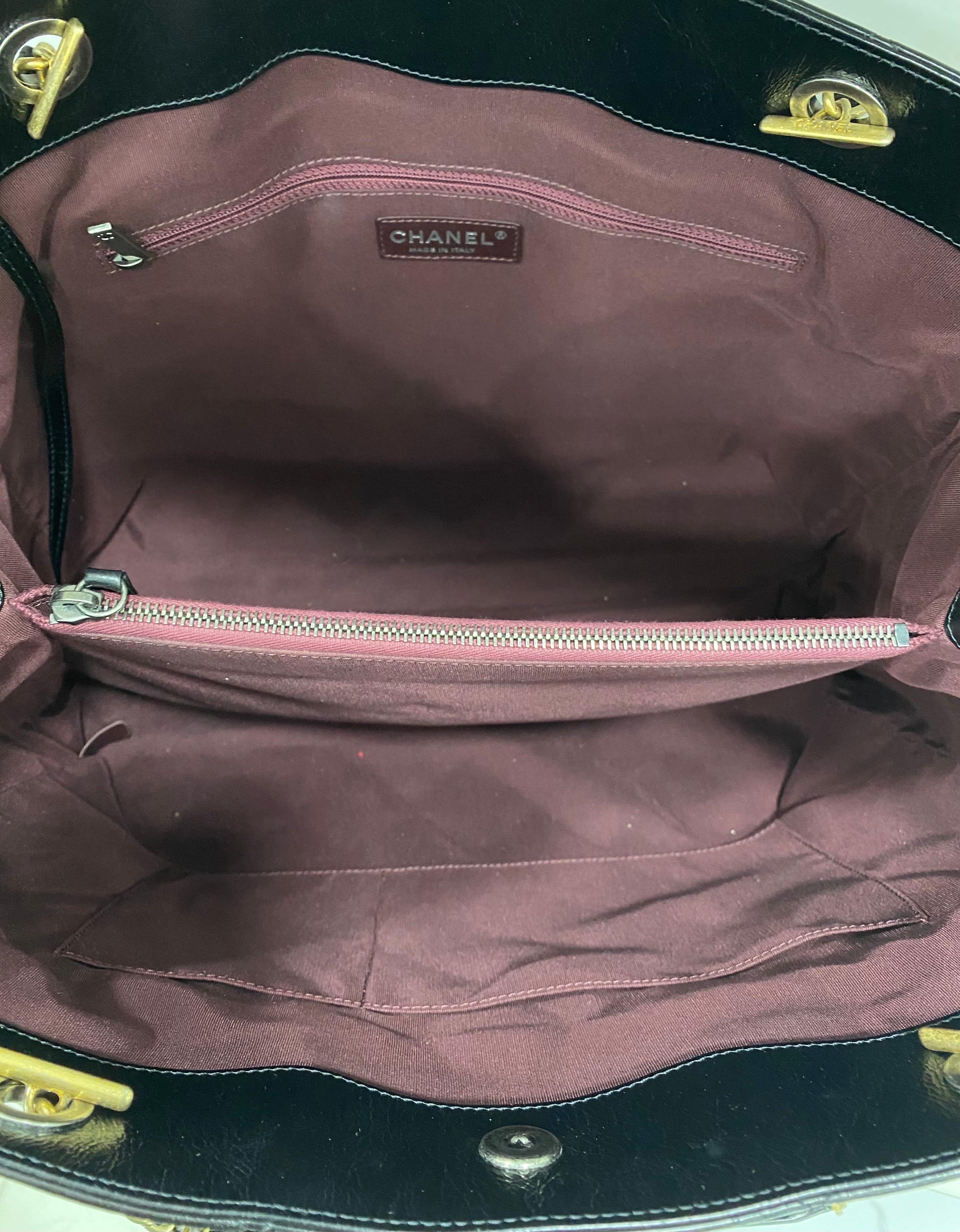 2016 Chanel Shopper Bag Black Shoulder Bag 3