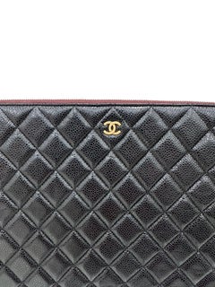 2016 Chanel Timeless Clutch Black Caviar Leather