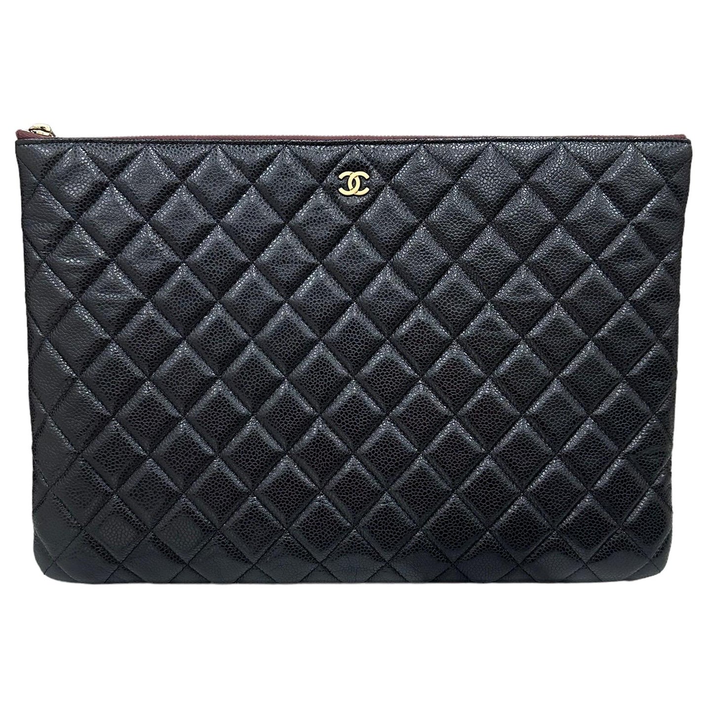 2016 Chanel Timeless Clutch Black Caviar Leather
