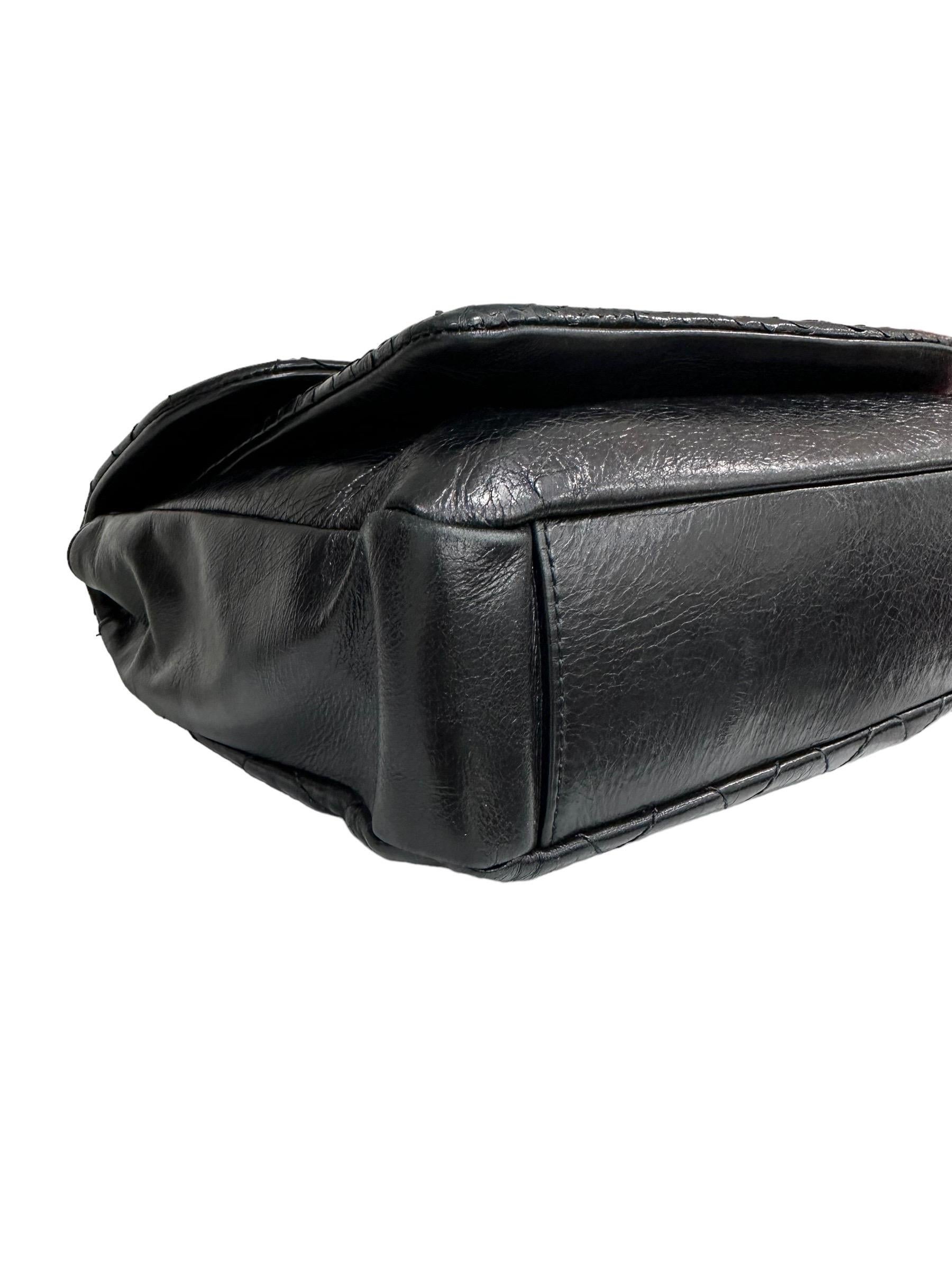 2016 Chanel Urban Mix  Flap Black Quilted Leather Shoulder Bag For Sale 4