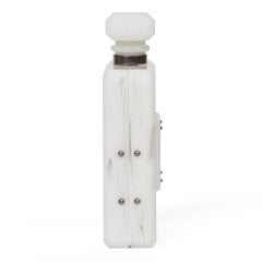 2016 Chanel White Marble Plexiglass Paris-Rome Perfume Bottle Bag