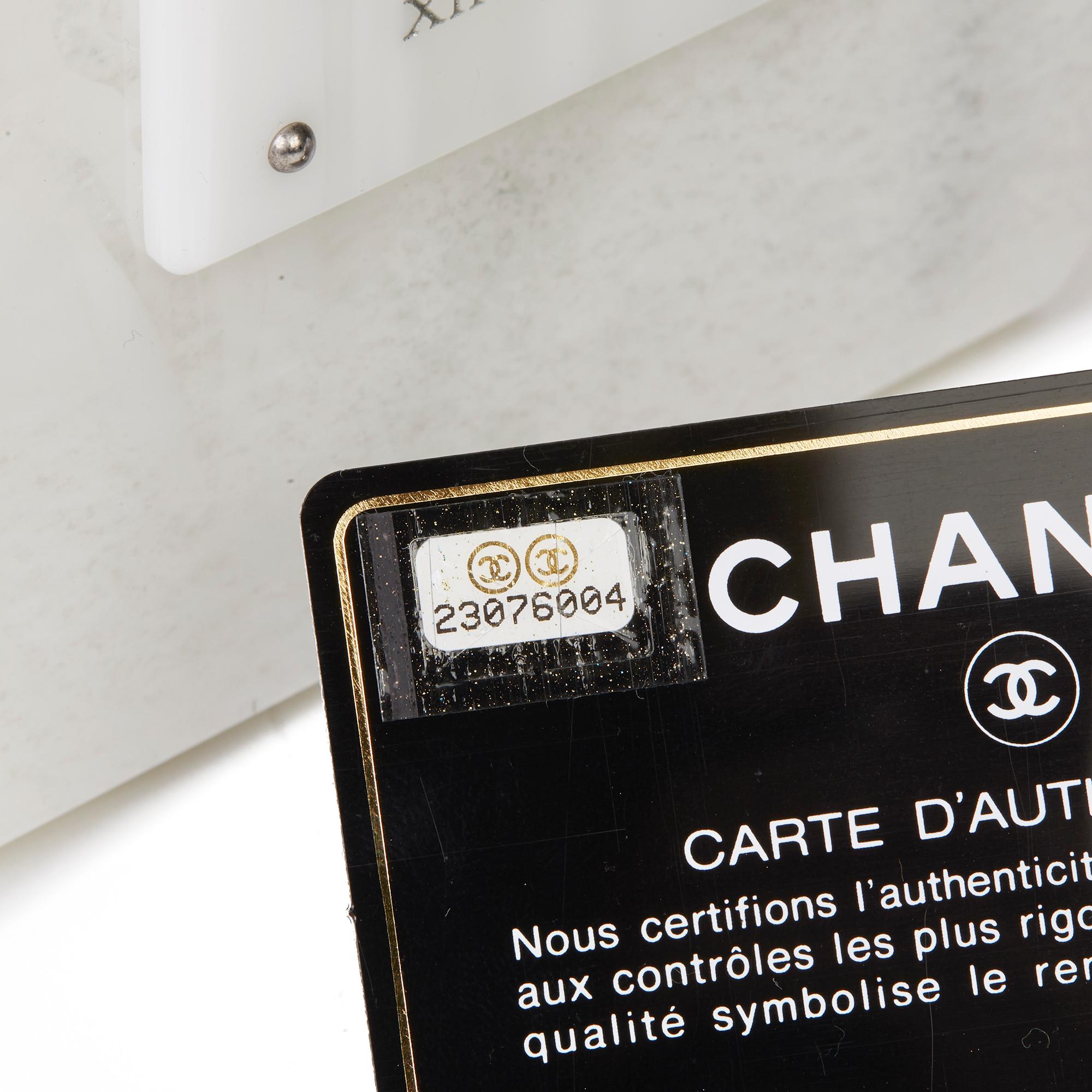 2016 Chanel White Marble Plexiglass Paris-Rome Perfume Bottle Bag 1
