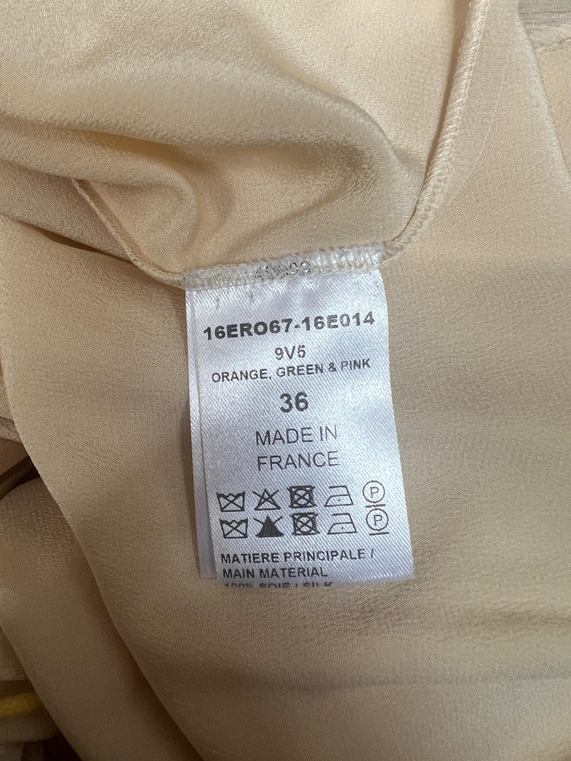 2016 Chloe Runway Documented Robe longue en mousseline arc-en-ciel en vente 4