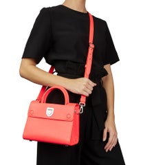 2016 Christian Dior Goji Pink Grained Calfskin Mini Diorever Tote