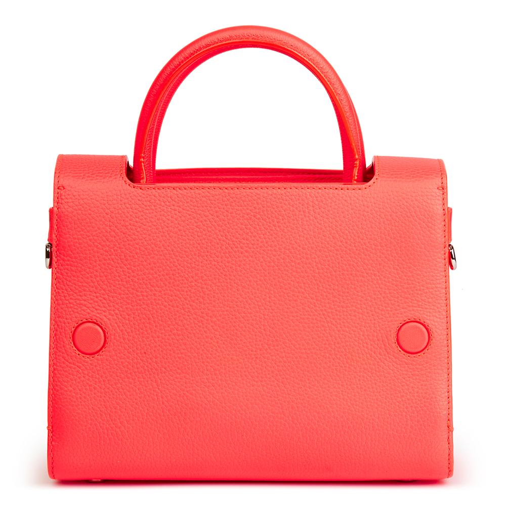 Women's 2016 Christian Dior Goji Pink Grained Calfskin Mini Diorever Tote