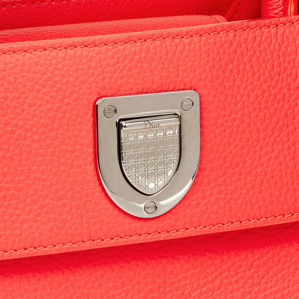 2016 Christian Dior Goji Pink Grained Calfskin Mini Diorever Tote 2