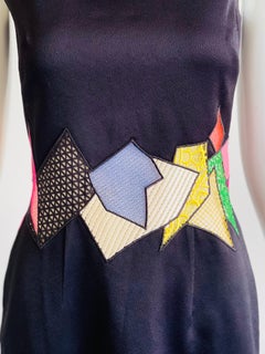 2016 Christopher Kane Geometric Lace Patchwork Mini Dress